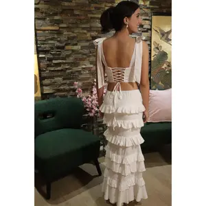 Annabelle ruffle skirt set