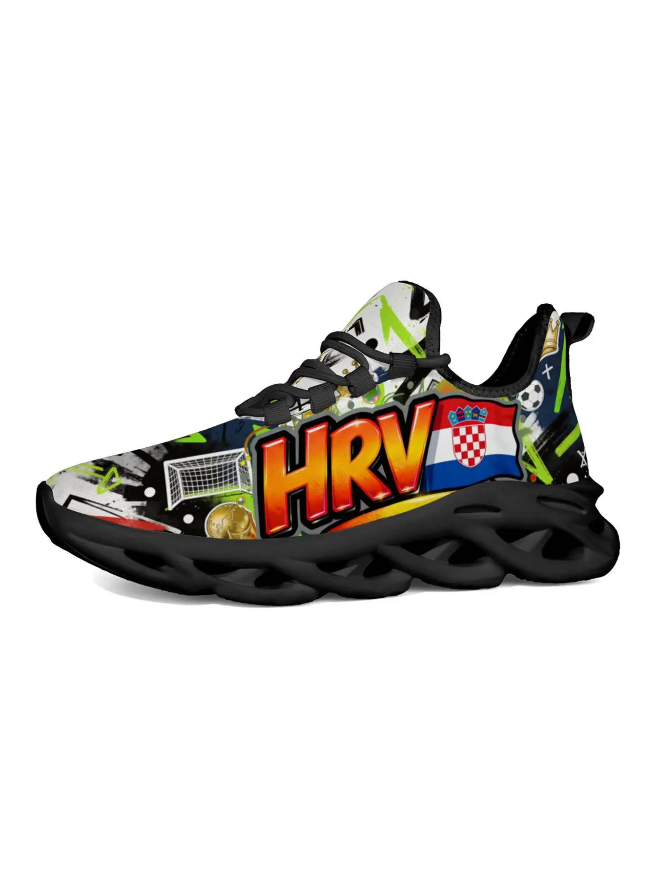 Croatia Theme Sports Shoes, Exclusive Unique Print, Football Element Fashion, Vibrant Trendy, Classic Versatile Women's Casual Shoes