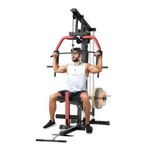 Home Gym, Workout Station with 300LBS Weight Capacity, Multifunctional Home Gym Equipment, Exercise Equipment for Full Body Strength Training