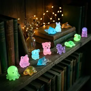 Glow-in-the-Dark Mini Animal Toys Set - Lightweight Unisex Party Favor Packs, Halloween Birthday Gift Accessories, Goodie Bag Filler, Kids' Classroom Rewards, 2026 Viral Toy