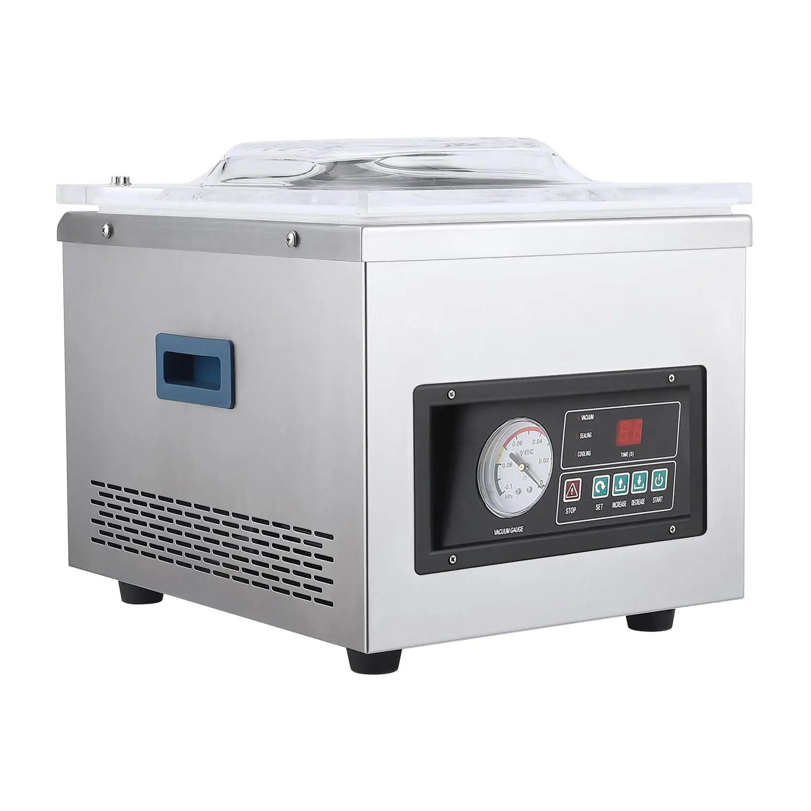 【GARVEE】Chamber Vacuum Sealer Machine DZ-260S with 180W-320W Power, 3 M³/H Pump Rate, Microcomputer Control, Stainless Steel Structure for Household and Commercial Use