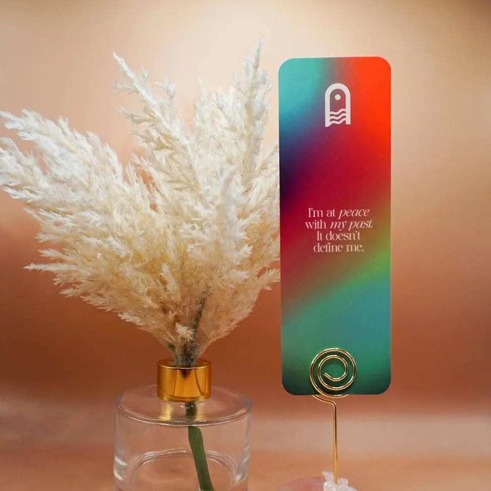 Peace Within Bookmark - Elegant Design for Mindfulness and Reflection