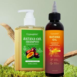 Gypsophila Batana Oil Hair Care Duo (Shampoo + 4-in-1 hairoil)- blend Batana with Rosemary, Castor & Pumpkin Seed-Nourishing Hair and Stimulating folicals
