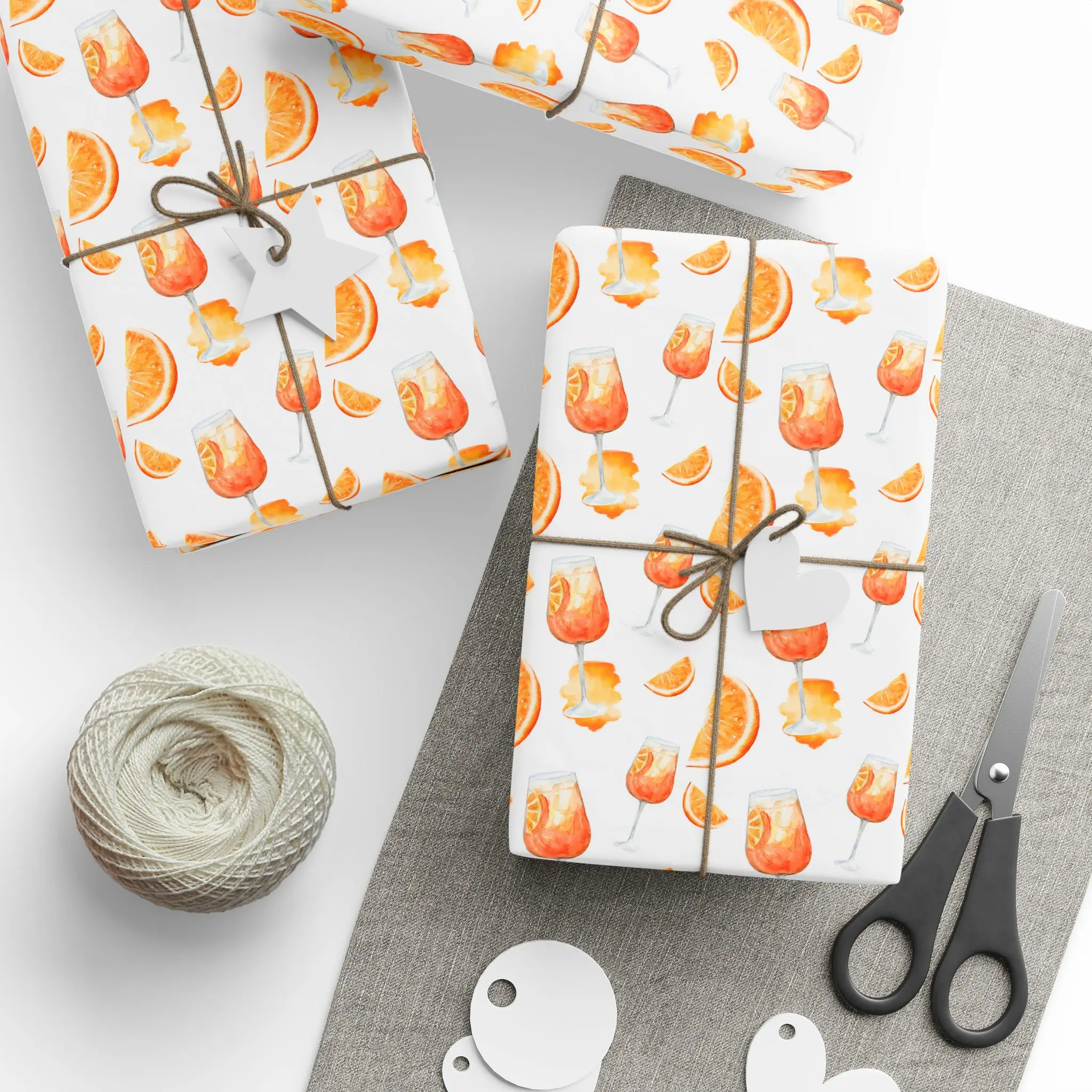 Orange Spritz Wrapping Paper