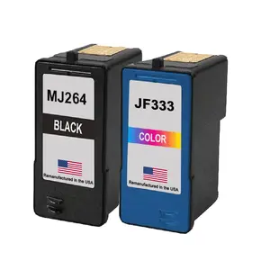 U.S. Remanufactured for Dell Series 8 MJ264 Black and Dell Series 6 JF333 Color Combo Pack