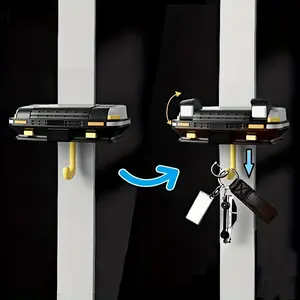 Car Key Holder, Wall Mounted Car Key Hook, Creative Decoration Key Buckle Ring Hook, Suitable for Car Enthusiasts As A Gift