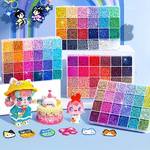 14400pcs Art Bead Set for Crafting & DIY Projects, 2.6mm 24 Colors, Perfect Holiday Gift for Friends, Ideal for Creative Arts