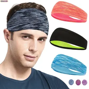 3PCS Sports Headbands for Men Women Non Slip Sweatband Headbands Elastic Stretch Workout Headbands for Running Gym Yoga Fitness