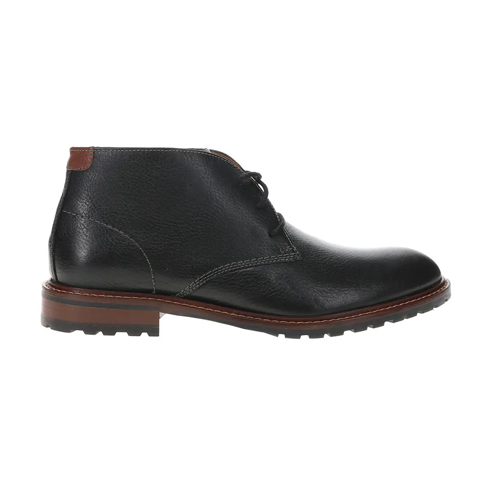 Johnston & Murphy Mens Boswell Round Toe Chukka Casual Boots Ankle - Black