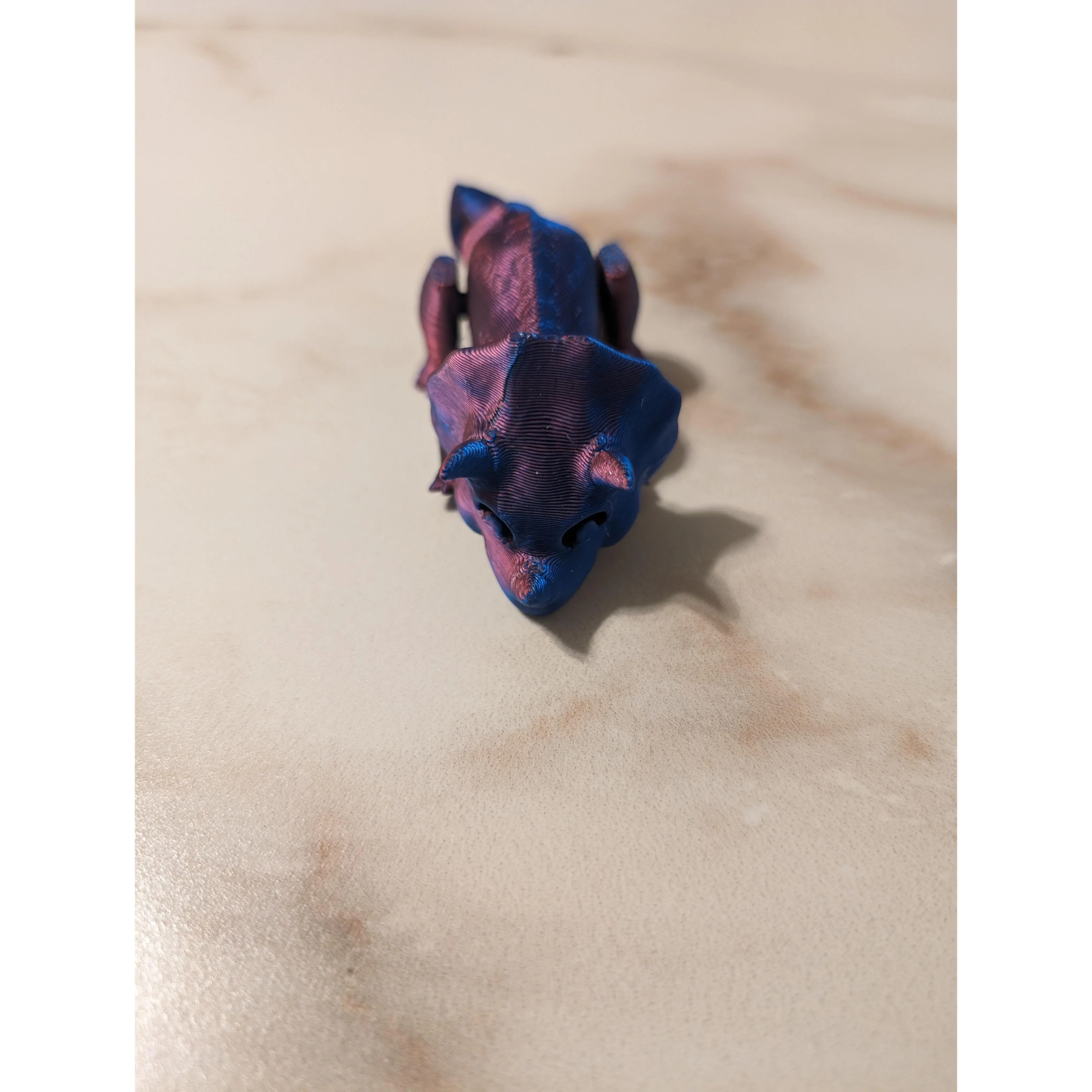 Articulated Triceratops - Flexible Sensory Toy