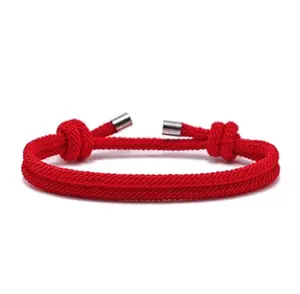 nooo Unisex Pink Fabric Thread Bracelet - Elegant Jewelry, Versatile Casual Daily Wear Accessory, Unique Style Fashion Item, Ideal Summer Gift for Family
