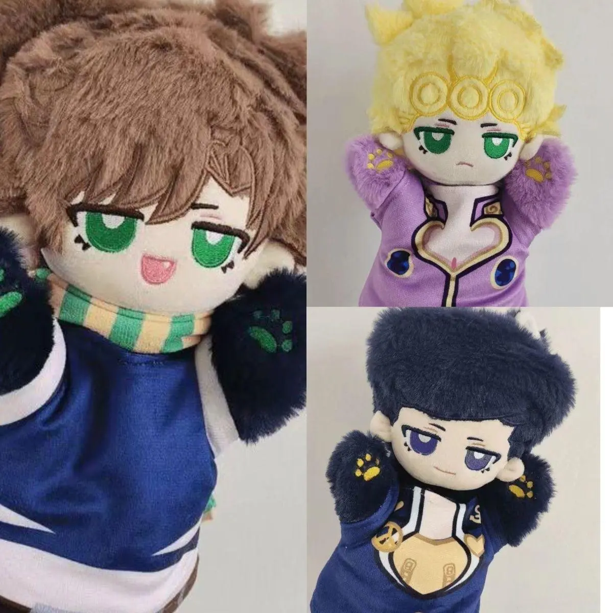 20cm JoJo's Bizarre Adventure Josuke Higashikata Giorno Giovanna Joseph Joestar desirable Anime Cartoon Plush Hand puppet Dolls