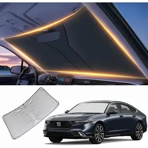 Windshield Sun Shade for Honda Accord Front Window Shades Cover for 2013-2024 2025 2026 Accord Car Accessories Windshield Sun Visor ProtectorGift.