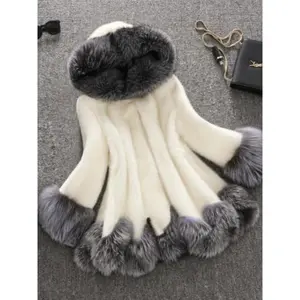 Hooded Loose Faux Jacket Women Thick Autumn Winter Korean Maxi Coat Long Warm Luxury Parkas Bontjas Furry Outerwear