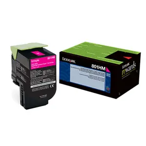 Lexmark LEX80C0HMG CX410E GSA 1 High TAA Return Program Toner Cartridge, Magenta