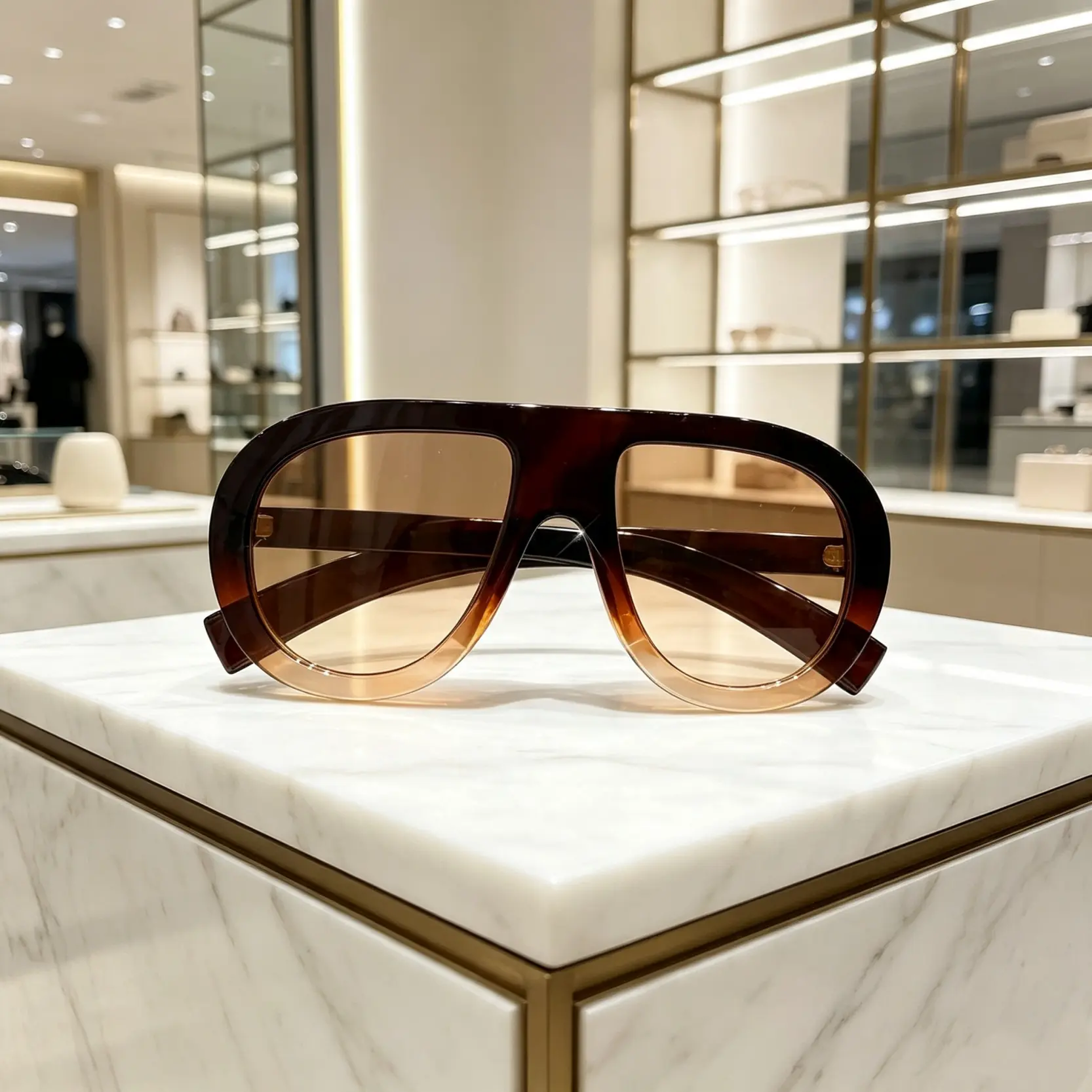 Women’s Oval Tinted Ombre Gradient Lens Sunglasses - Lightweight, Durable, Modern Eyewear, Casual Fashion Accessory for Daily, Outdoor Use