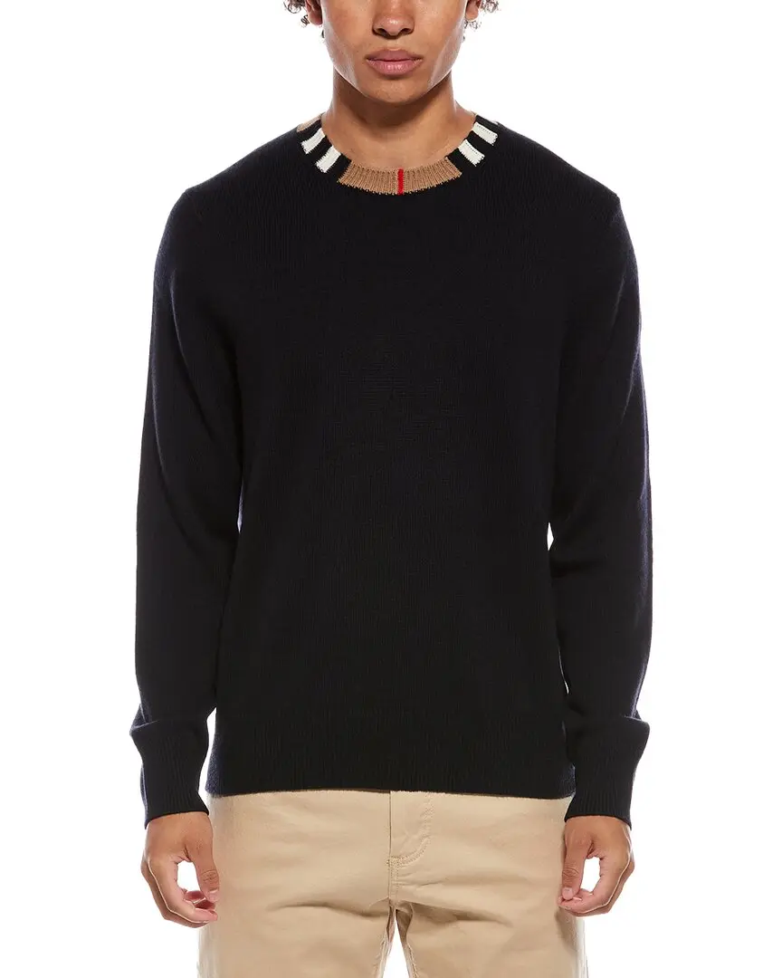 Burberry Wool & Cashmere-Blend Crewneck Sweater