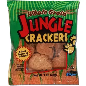 Whole Grain Jungle Graham Crackers School Snack, 20 Packs