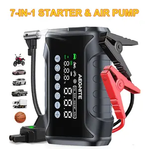 Powerful 7-in-1 Car Jump Starter Fast Tire Inflator Emergency Tool