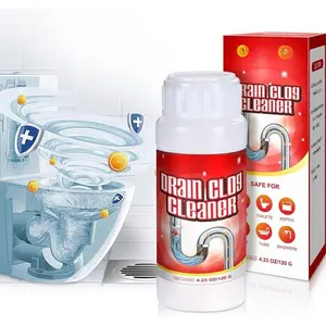 4Pack Safe &  Upgraded Sink Drain Cleaner - Multi-Purpose Pipe Unclogging Agent for Kitchen and  Drains