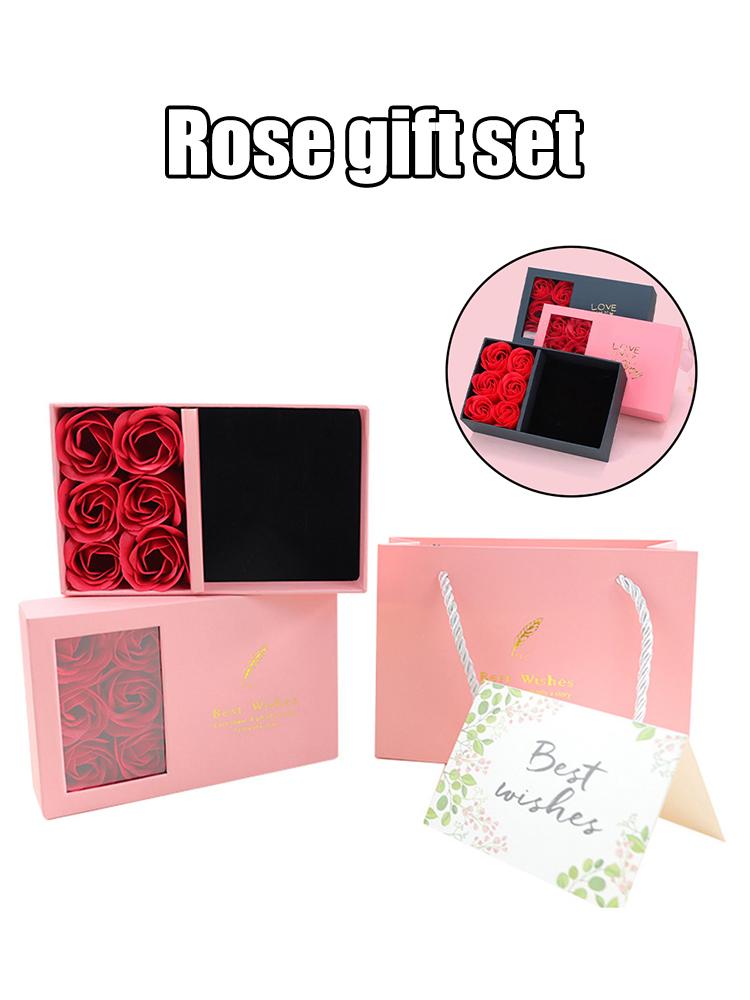 Jewelry Box Immortal Flower Jewelry Box Roses Window Valentine's Day Mother's Day Gift Box Ring Earrings Pendant Necklace Box Jewelry Box Immortal Flower Jewelry Box Roses Window Valentine's Day Mother's Day Gift Box Ring Earrings Pendant Necklace Box