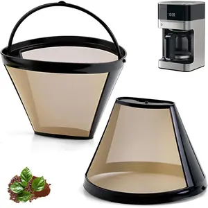 2 Pack Cone Coffee Filters for  Coffee Maker -  Replacement Compatible with 10-14 Cup Drip Coffee Makers