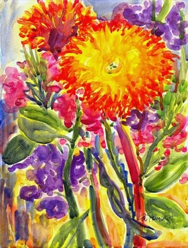 Large 28x40 in. Polyester Heavyweight Fade-Resistant Flower Print Aster Canvas House Flag, Festive Home Decor Banner Backdrop