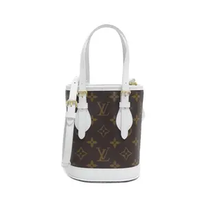 Pre-owned Louis Vuitton Canvas Shoulder Bags LV Match Monogram Coated Bucket Bag