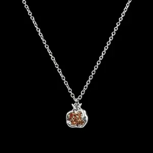 Mini Silver Persephone’s Pomegranate Necklace