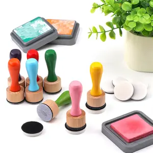 Bundle Rainbow Mini Ink Blending Tools With Foam Refills Replacement Applicators for DIY Scrapbooking Craft Card Background Making Tools,Perfect For Using With Stencils And Templates