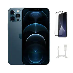Refurbished iPhone 12 Pro (Unlocked)-Good Condition with Tempered Glass Screen Protector & 1 Year Warranty