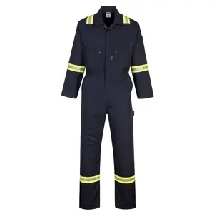 PORTWEST Iona Polycotton Comfort Coverall With Reflective Tape - Mens - F128