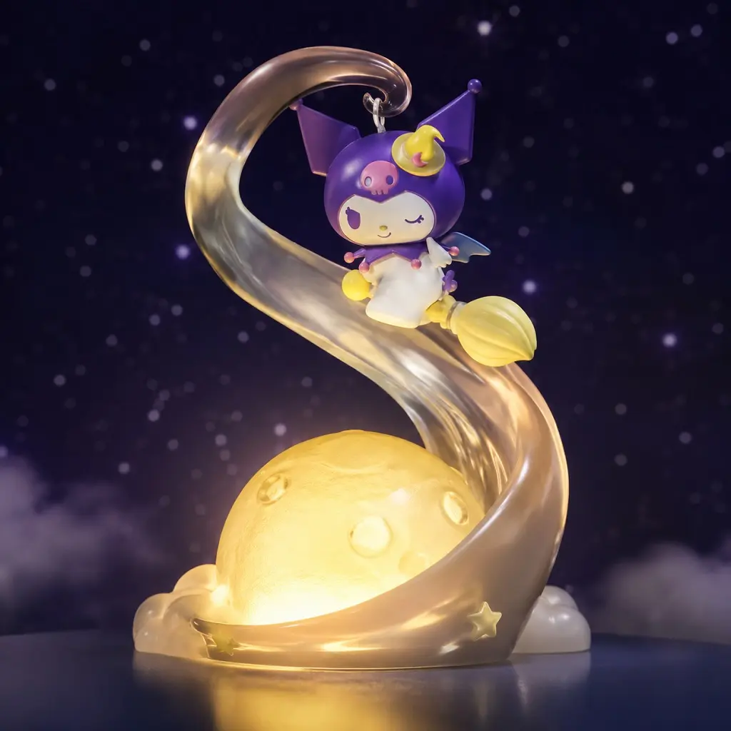 Langbowang Sanrio Characters Natural Spirit Light Up Figure - Kuromi