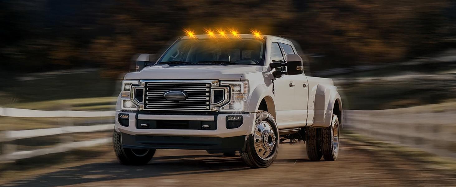 Wireless Solar Roof Lights for Truck SUV, No-Drill Cab Marker Lights, 3 Suction Cup Mount, Auto On/Off, IP67 Waterproof Solar Car Roof RGB Strobe Light,