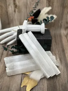 Long Raw Natural Selenite sticks perfect for home cleansing, Or Optional Smudge bundle with long Selenite sticks, chakra clearing, DIY crafts, and home decor. Genuine raw Selenite from Morocco