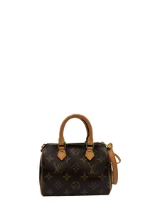 Pre-owned Louis Vuitton COATED CANVAS Crossbody Bags MONOGRAM SPEEDY NANO CANVAS BAG