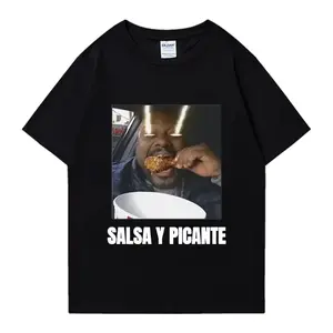 Don Pollo Salsa Y Picante Funny graphic t shirts men classic punk T-shirt Oversized Short Sleeve Tops Casual Unisex Tee shirt