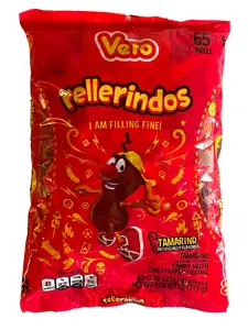 Vero Rellerindos Tamarind Flavored Candy with Chili Pepper Filling (65 pieces)