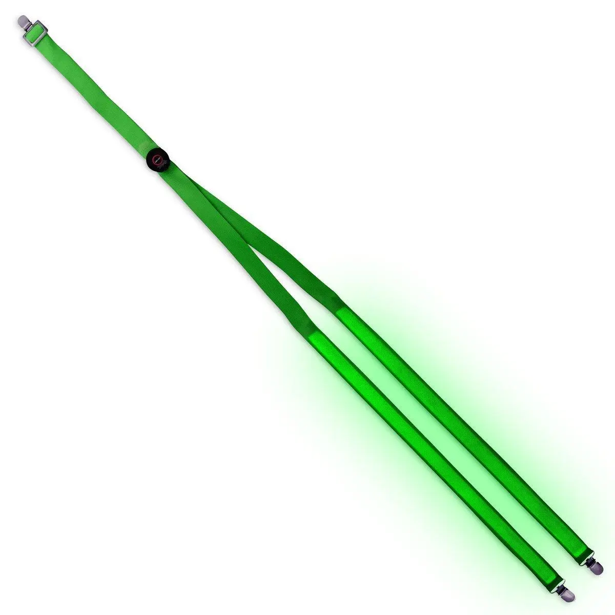 212 MAIN Green LED Light Up Suspenders - Adjustable Length, Includes Batteries