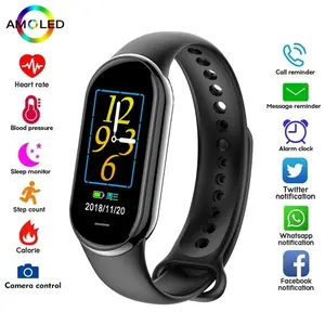 NEW M8 Band Sports Smart Watch Music Control Fitness Calorie Track Bracelet Phone Information Remind Steps Bluetooth Smart Watch