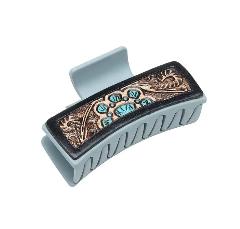Western Tooled Claw Clip Small