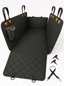 Dog Car Seat Cover for Back Seat – Waterproof Nonslip Hammock with Dog Seat Belt, Universal Fit Pet Seat Protector for Cars, SUVs, Trucks, Durable, Easy Install, Machine Washable