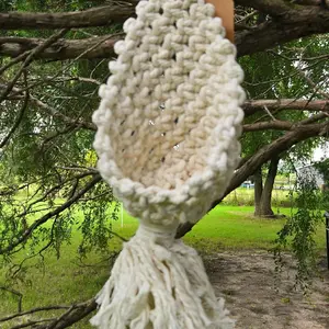 macrame plant holder 17"