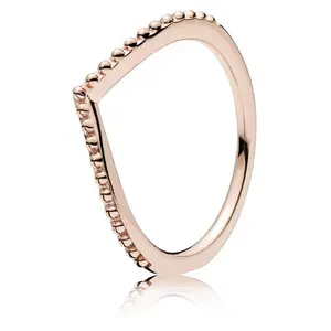 PANDORA Beaded Wish Wishbone PANDORA Rose ring 186315-58