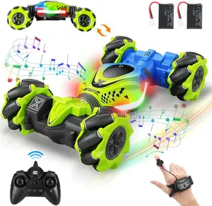 Gesture Sensing RC Stunt Car - 4WD Offroad Twist Car with 360° Rotation, Lights & Music, Perfect Birthday Gift for Kids 6-12