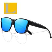 Black Frame Blue Lens