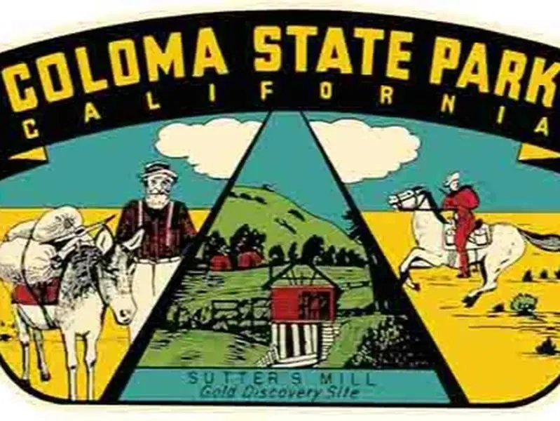 Vintage Coloma State Park California  CA   Travel Decal Sticker