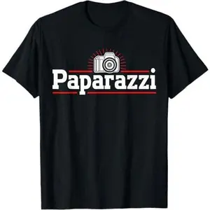 Photography Camera Lens Retro Paparazzi T-Shirt