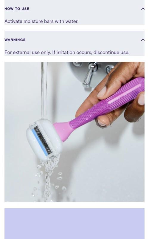 Moisture Plus Blades | No Shave Gel Needed with Aloe, Coconut & Shea Butter Flamingo Razor