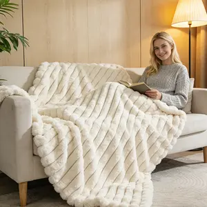 Ultra-soft striped flannel blanket, available in small, twin, queen, and king sizes. Perfect for draping over beds and sofas, or for travel, camping, and home decor—ideal for all seasons. The perfect farther’s Day gift.